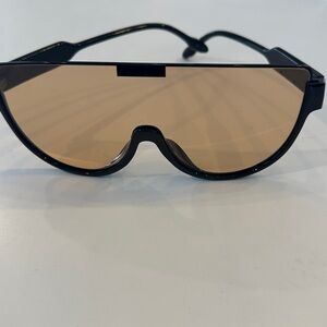 Black Sunglasses with Brown Lenses